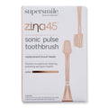 Supersmile Zina45 Sonic Pulse Toothbrush Chrome Rose Gold Replacement Heads